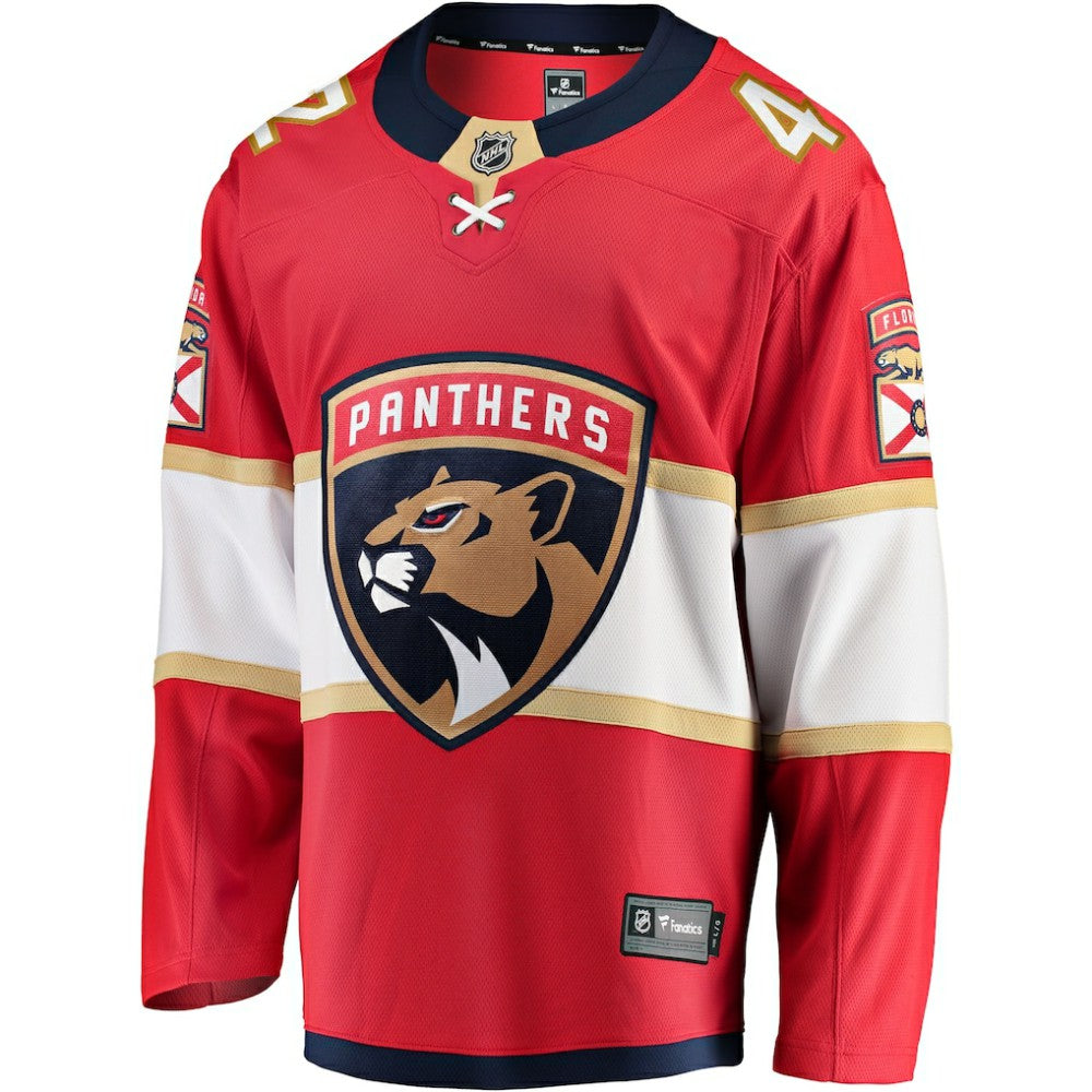 Gustav Forsling Florida Panthers Fanatics Home Breakaway Player Jersey - Red - NHL