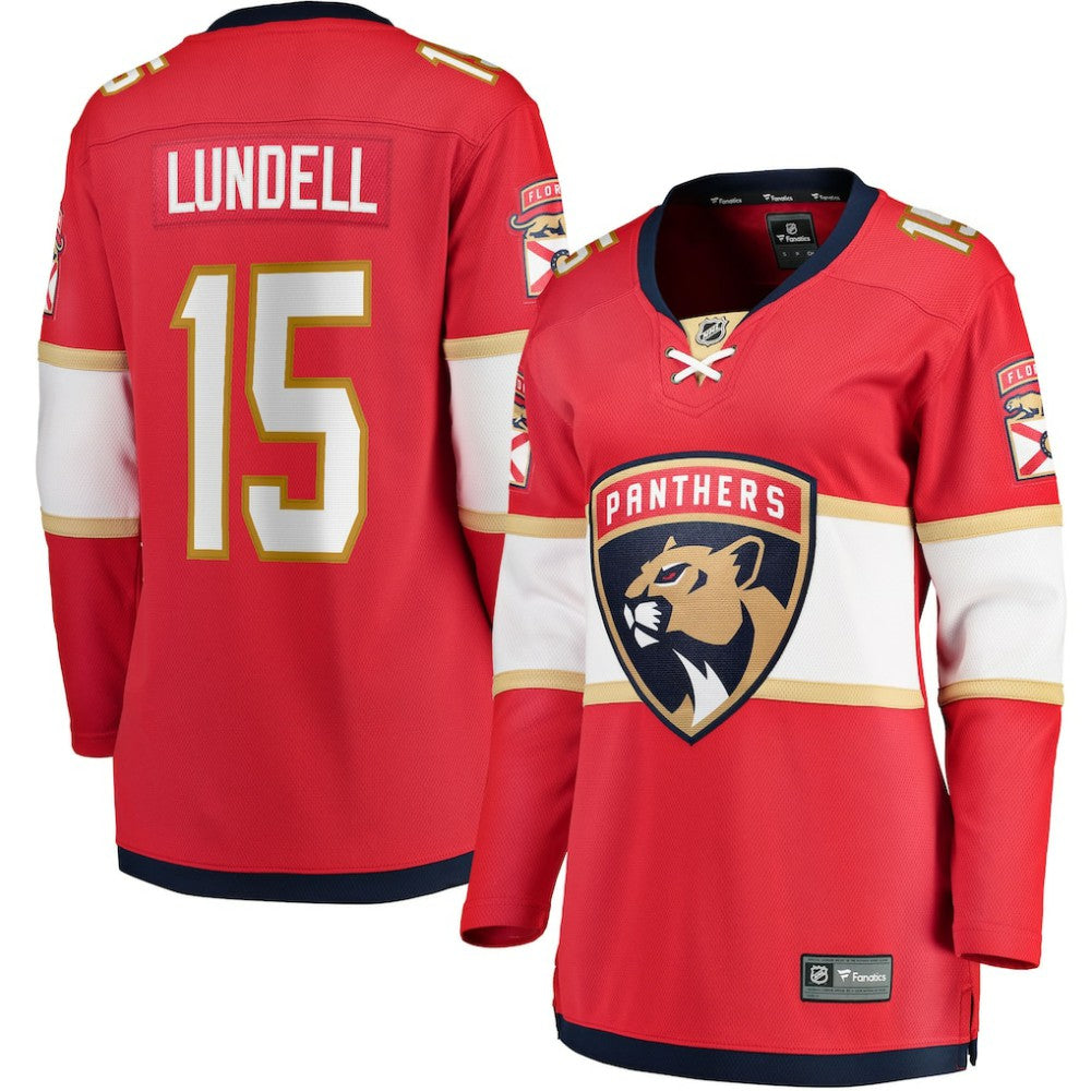 Anton Lundell Florida Panthers Fanatics Women's Home Breakaway Player Jersey - Red - NHL