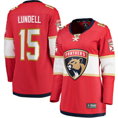 Anton Lundell Florida Panthers Fanatics Women's Home Breakaway Player Jersey - Red - NHL