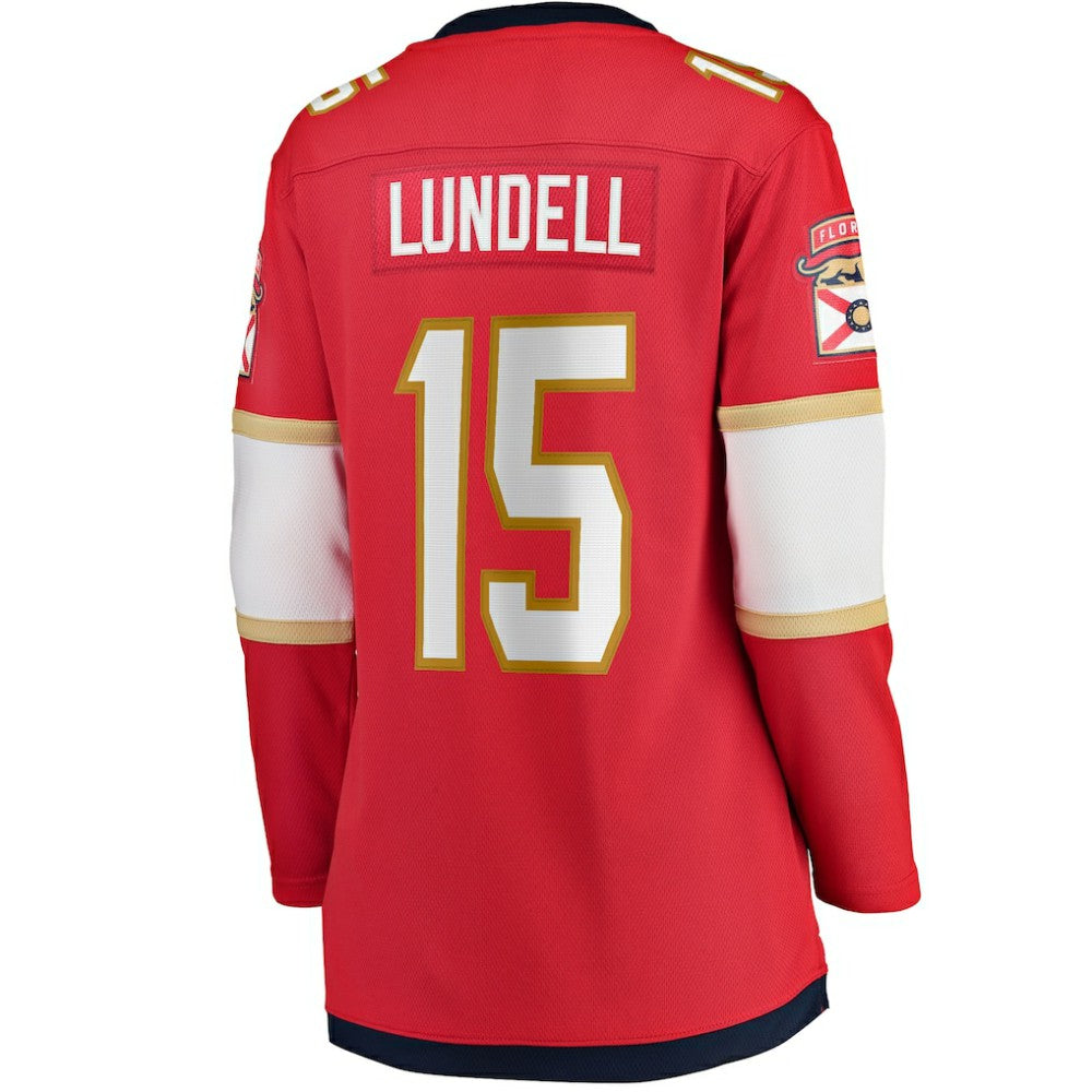 Anton Lundell Florida Panthers Fanatics Women's Home Breakaway Player Jersey - Red - NHL