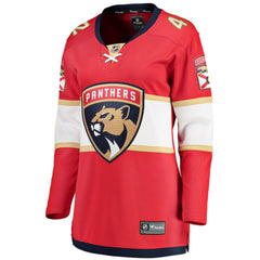 Gustav Forsling Florida Panthers Fanatics Women's Home Breakaway Player Jersey - Red - NHL