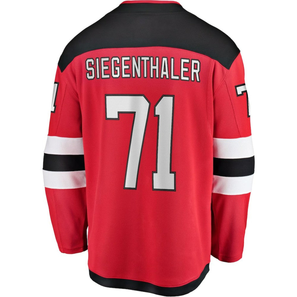 Jonas Siegenthaler New Jersey Devils Fanatics Home Breakaway Player Jersey - Red - NHL