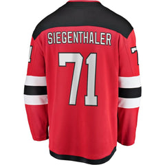 Jonas Siegenthaler New Jersey Devils Fanatics Home Breakaway Player Jersey - Red - NHL