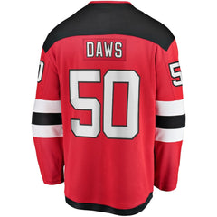Nico Daws New Jersey Devils Fanatics Home Breakaway Player Jersey - Red - NHL
