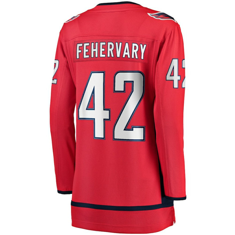 Martin Fehervary Washington Capitals Fanatics Women's Home Breakaway Player Jersey - Red - NHL