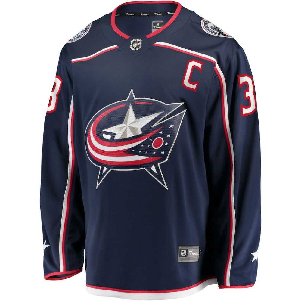 Boone Jenner Columbus Blue Jackets Home Captain Patch Breakaway Player Jersey - Navy - NHL