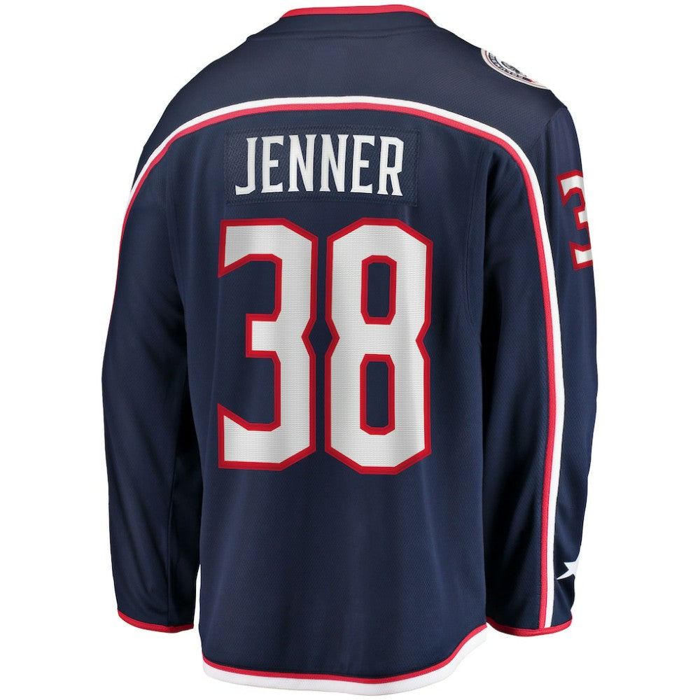 Boone Jenner Columbus Blue Jackets Home Captain Patch Breakaway Player Jersey - Navy - NHL