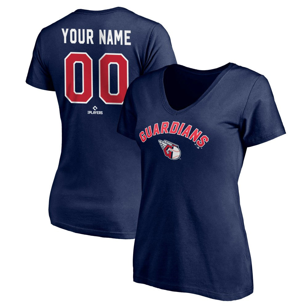 Cleveland Guardians Women's Personalized Winning Streak V-Neck T-Shirt - MLB