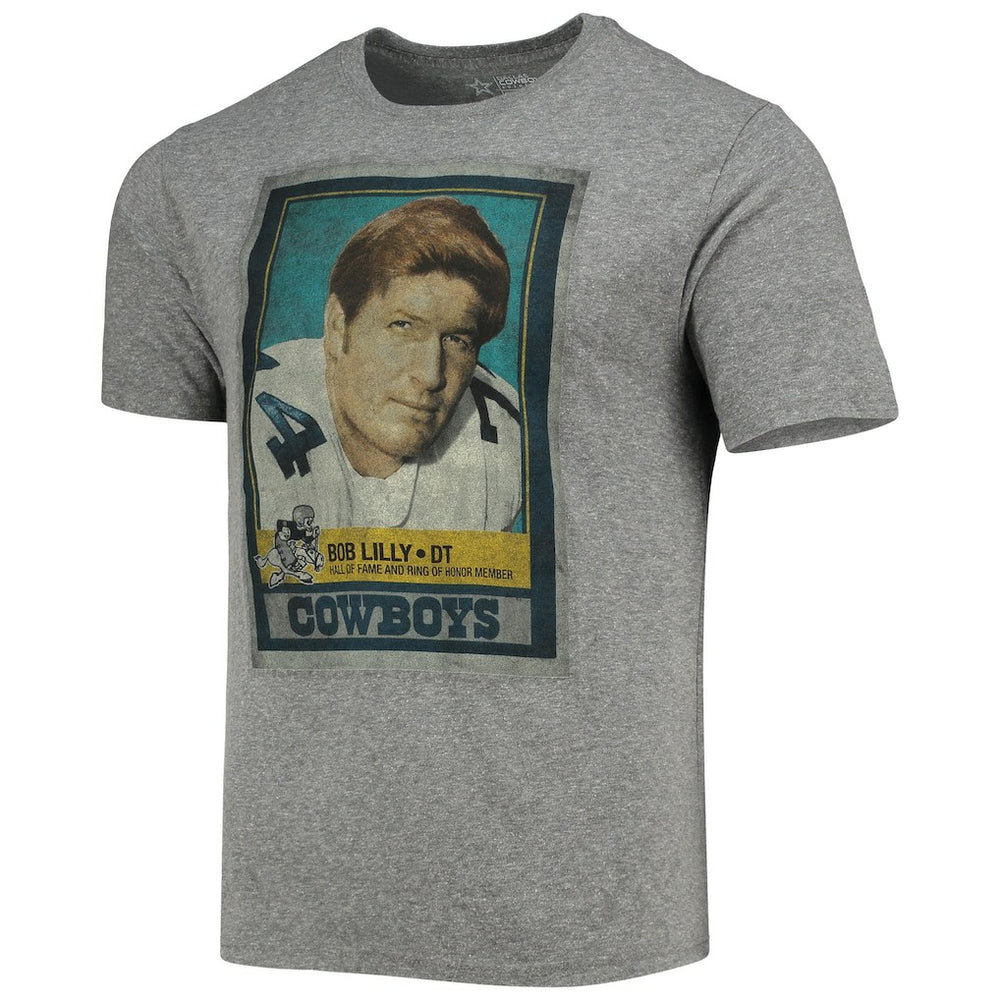 Bob Lilly Dallas Cowboys Name & Number Tri-Blend T-Shirt Heathered Gray | NFL