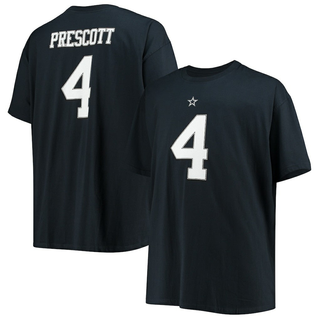 Dak Prescott Dallas Cowboys Big & Tall Player Name & Number T-Shirt Navy | NFL