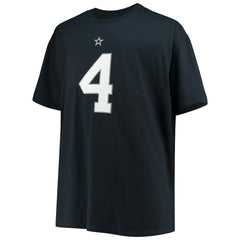 Dak Prescott Dallas Cowboys Big & Tall Player Name & Number T-Shirt Navy | NFL