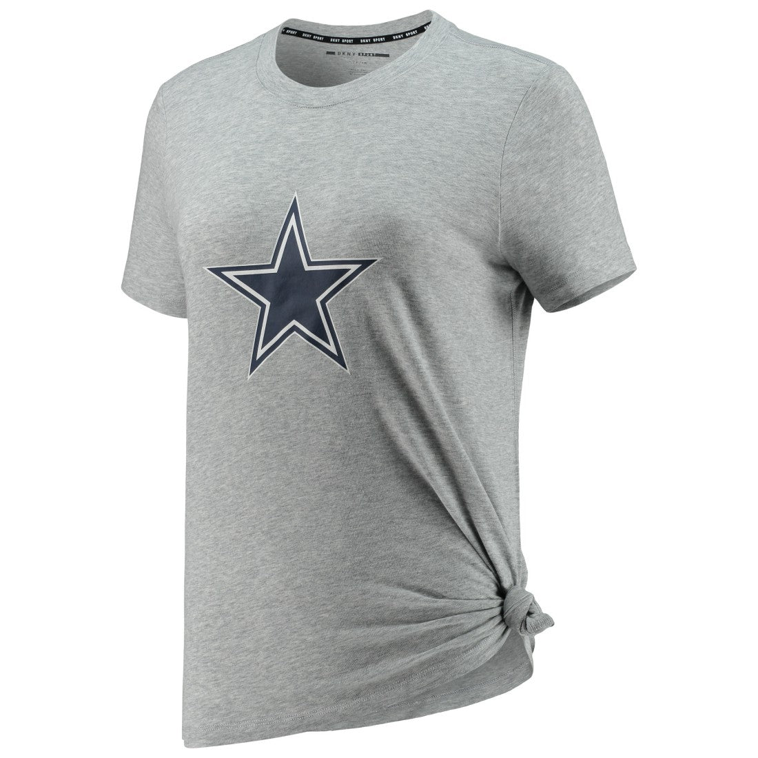 Dallas Cowboys DKNY Sport Women's Ava Tri-Blend T-Shirt Heathered Gray | NFL