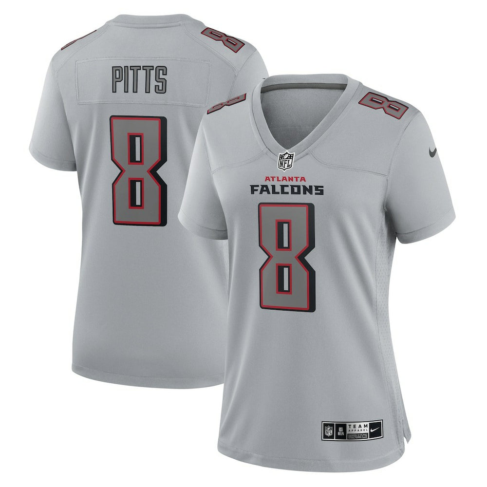 Kyle Pitts Atlanta Falcons Women's Atmosphere Fashion Game Jersey Gray | Nike for Sale