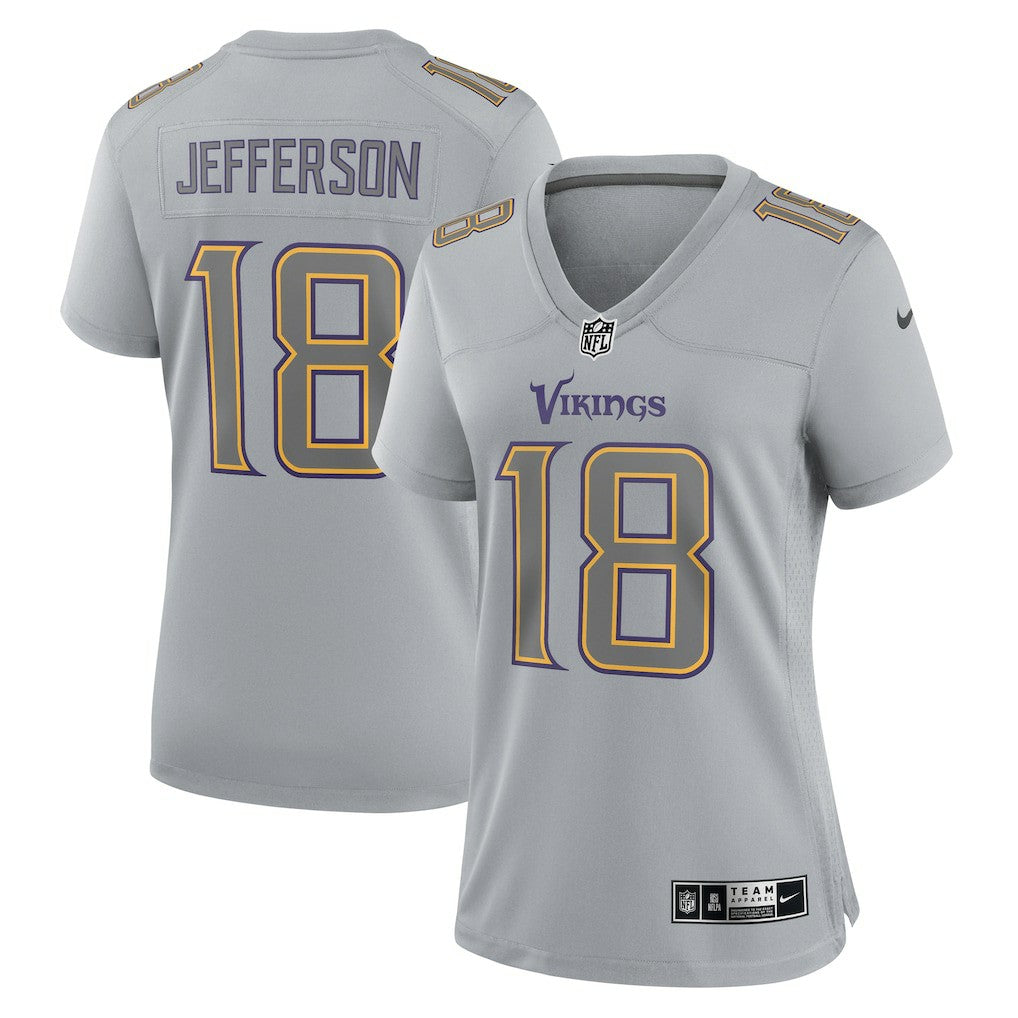 Justin Jefferson Minnesota Vikings Women's Atmosphere Fashion Game Jersey Gray | Nike for Sale