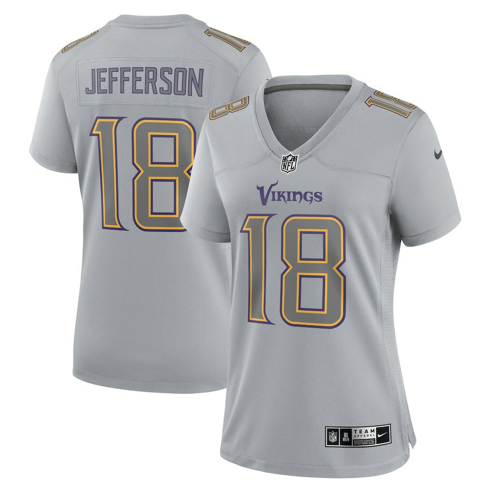 Justin Jefferson Minnesota Vikings Women's Atmosphere Fashion Game Jersey Gray | Nike for Sale