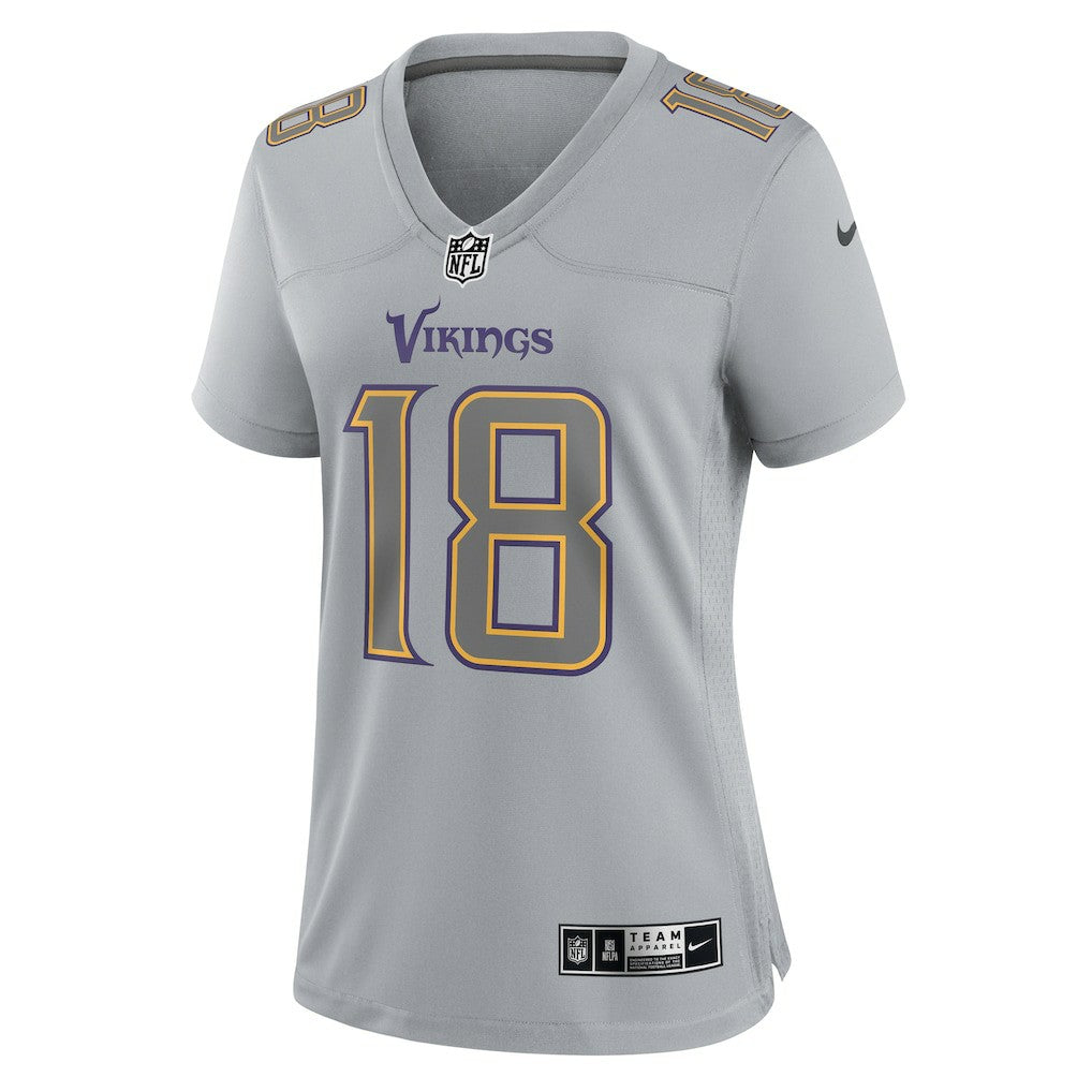 Justin Jefferson Minnesota Vikings Women's Atmosphere Fashion Game Jersey Gray | Nike for Sale