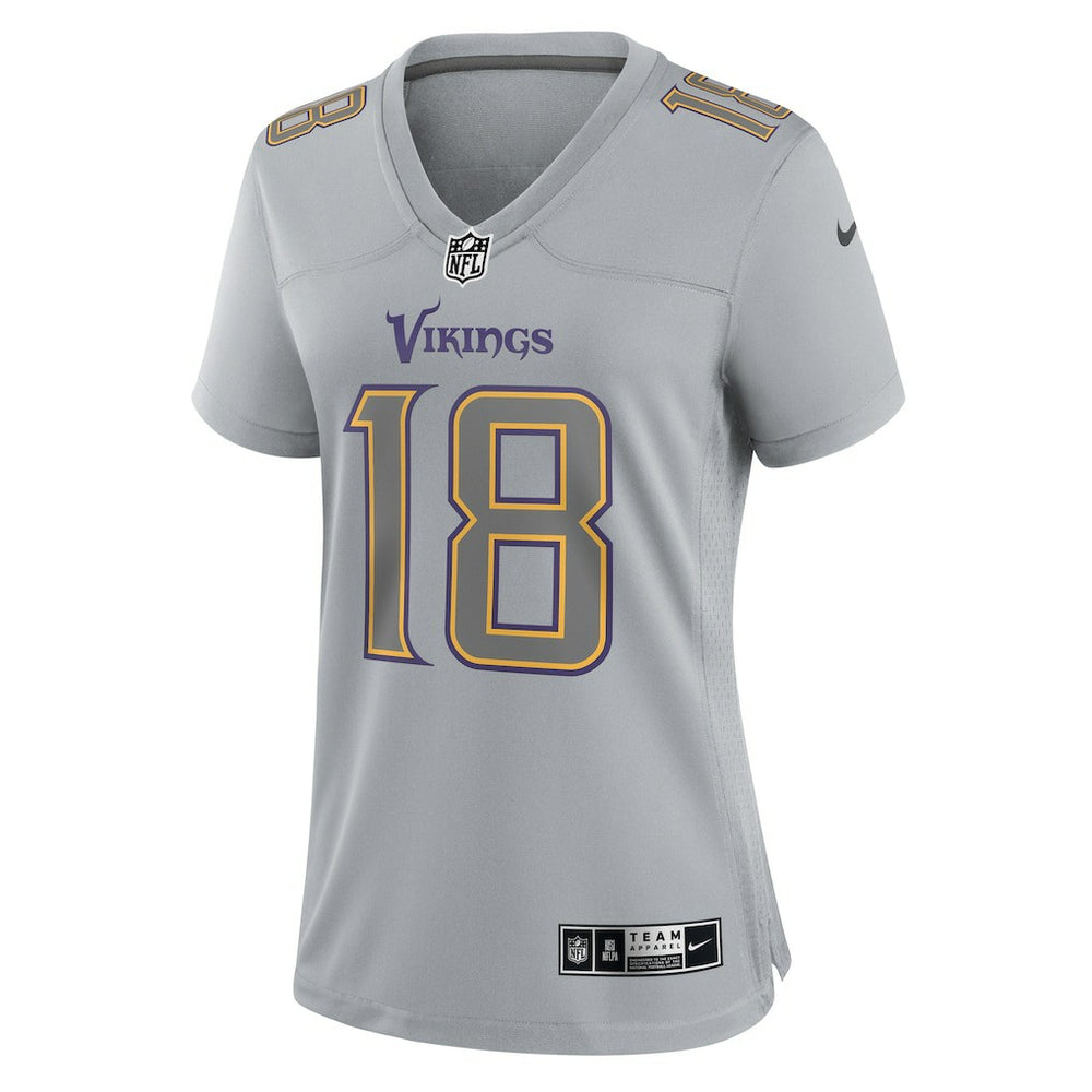 Justin Jefferson Minnesota Vikings Women's Atmosphere Fashion Game Jersey Gray | Nike for Sale