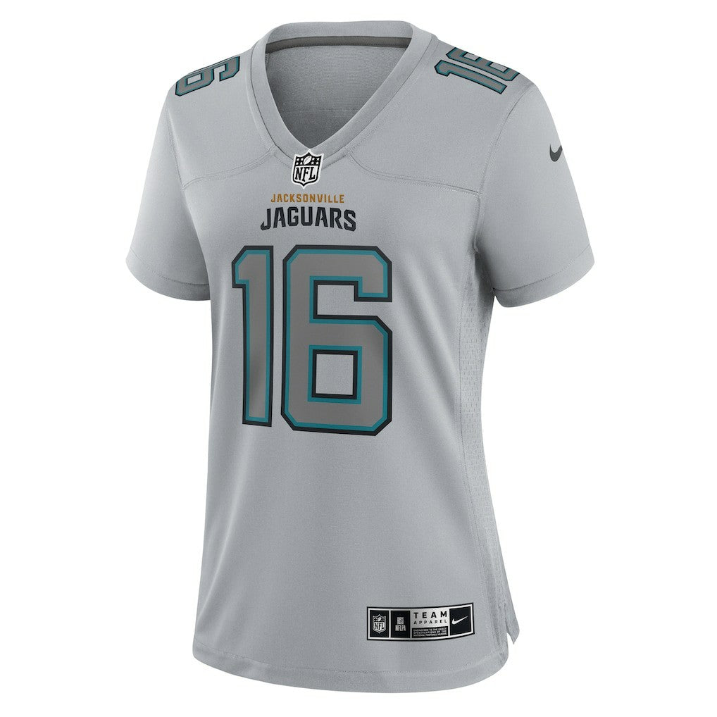 Trevor Lawrence Jacksonville Jaguars Women's Atmosphere Fashion Game Jersey Gray | Nike for Sale