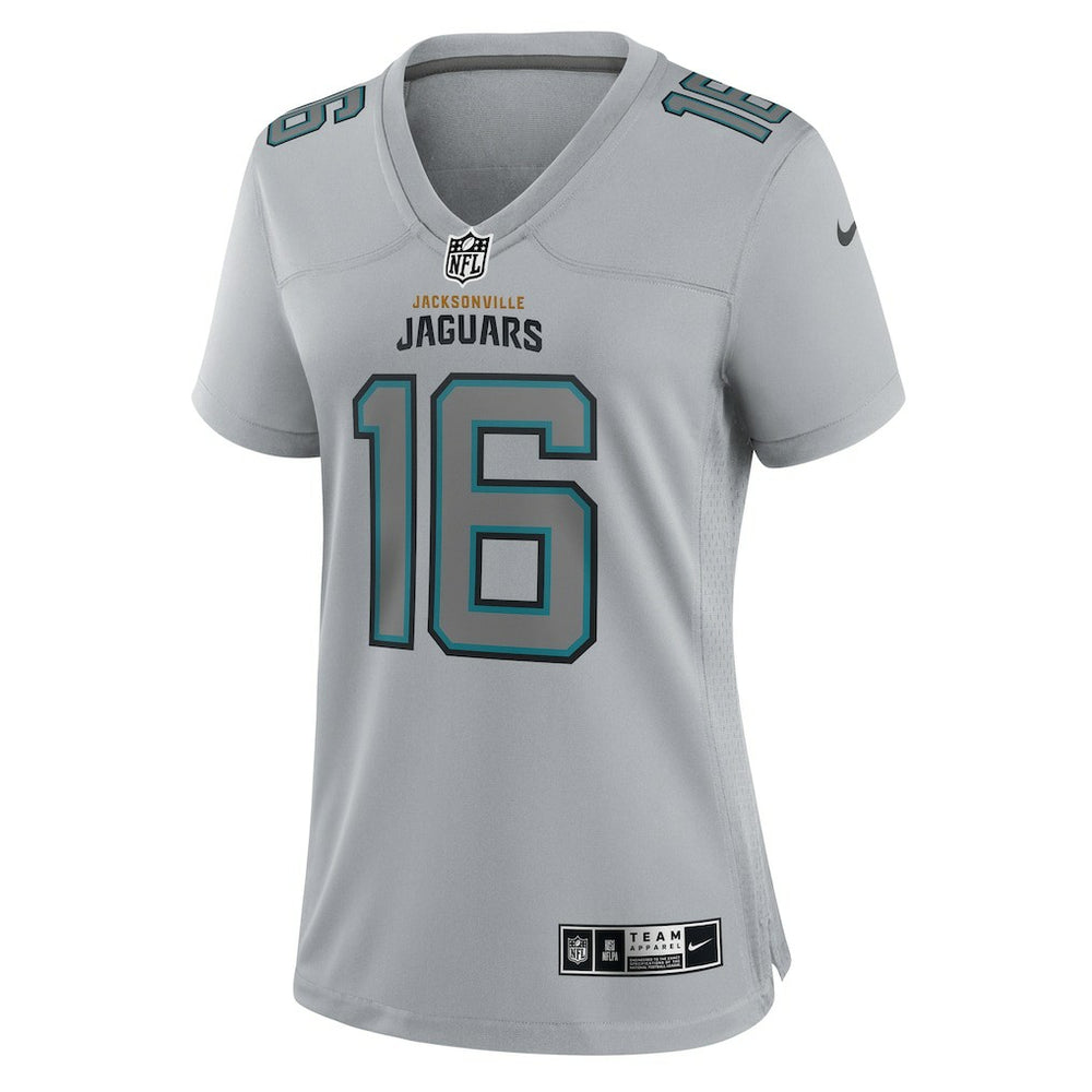 Trevor Lawrence Jacksonville Jaguars Women's Atmosphere Fashion Game Jersey Gray | Nike for Sale