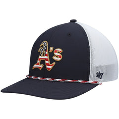 Athletics '47 Flag Fill Trucker Snapback Hat - MLB