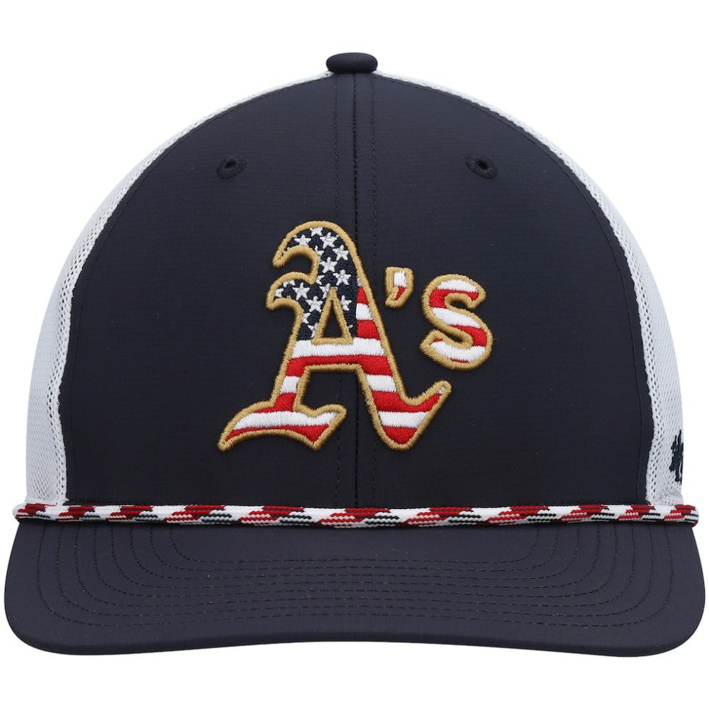 Athletics '47 Flag Fill Trucker Snapback Hat - MLB