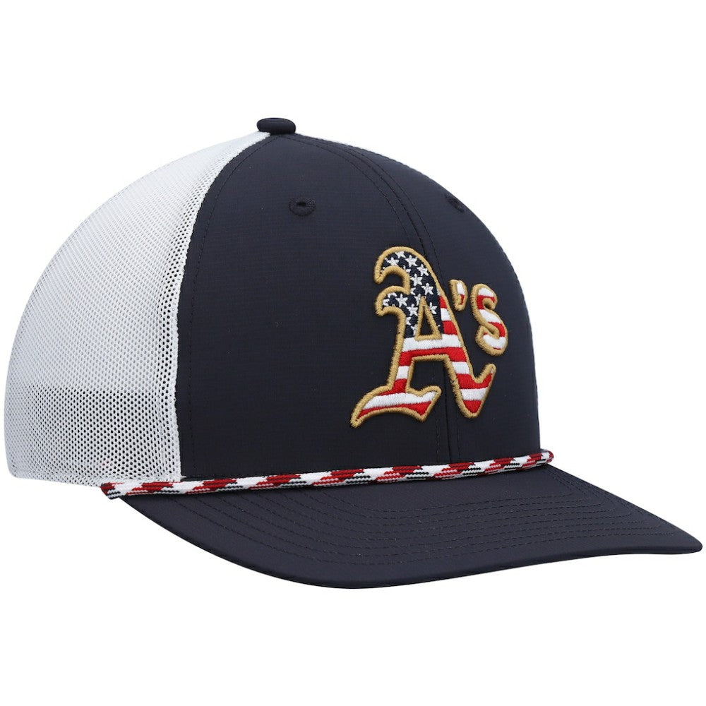 Athletics '47 Flag Fill Trucker Snapback Hat - MLB