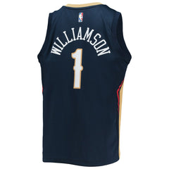 Zion Williamson New Orleans Pelicans Youth 2021/22 Diamond Swingman Jersey Icon Edition Navy - NBA