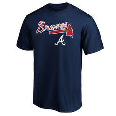Atlanta Braves Team Lockup Logo T-Shirt - MLB