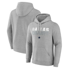 Dallas Cowboys Fade Out Pullover Hoodie Heathered Gray | NFL