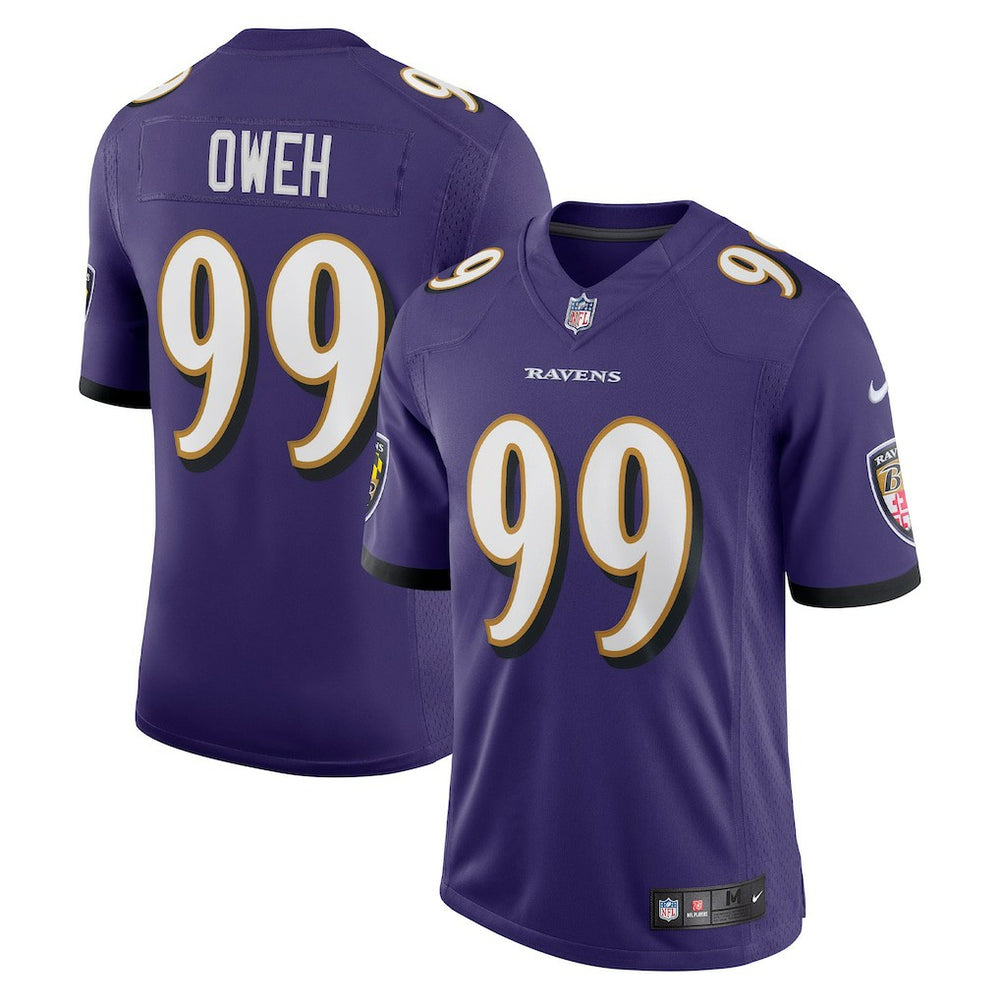 Odafe Oweh Baltimore Ravens Vapor Limited Jersey Purple | Nike for Sale