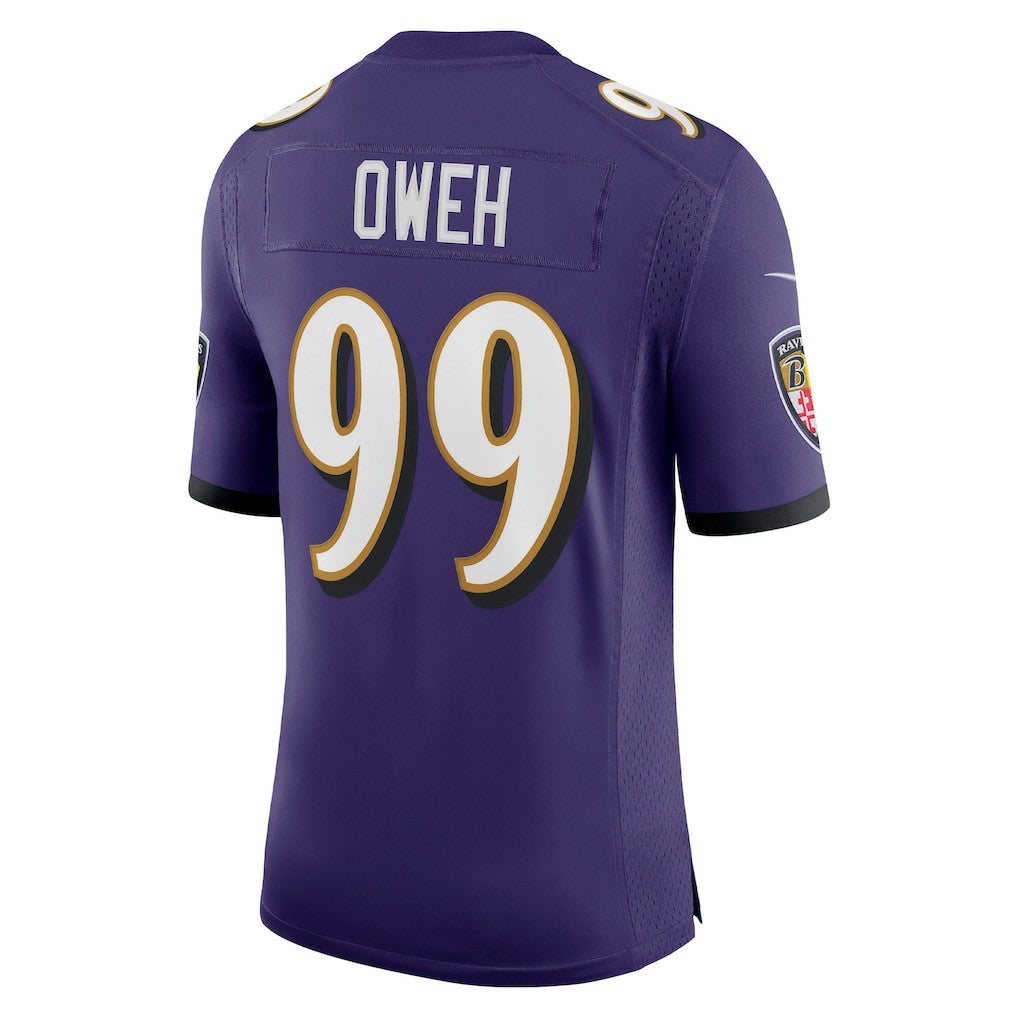 Odafe Oweh Baltimore Ravens Vapor Limited Jersey Purple | Nike for Sale