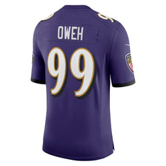 Odafe Oweh Baltimore Ravens Vapor Limited Jersey Purple | Nike for Sale