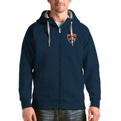 Florida Panthers Antigua Logo Victory Full-Zip Hoodie - Navy - NHL