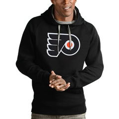 Philadelphia Flyers Antigua Logo Victory Pullover Hoodie - Black - NHL