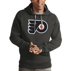Philadelphia Flyers Antigua Logo Victory Pullover Hoodie - Charcoal - NHL