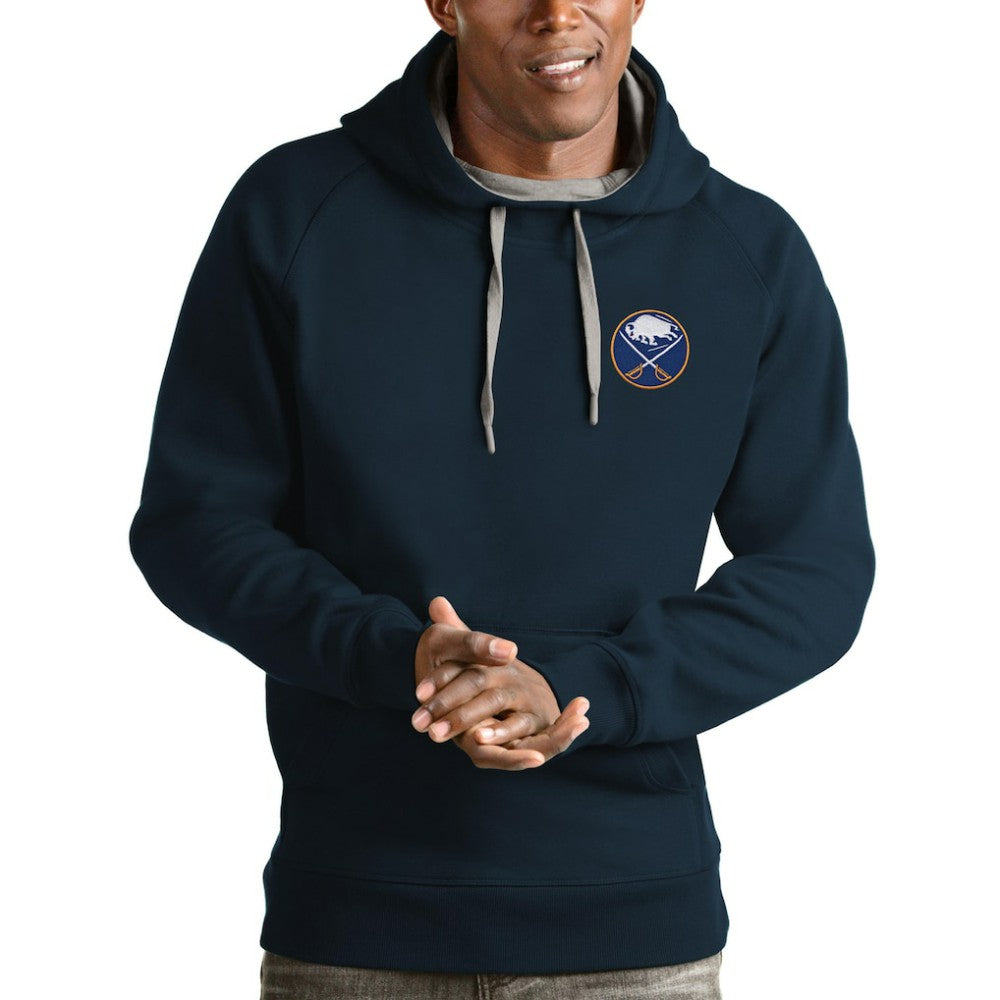Buffalo Sabres Antigua Team Victory Pullover Hoodie - Navy - NHL