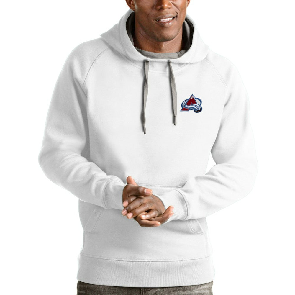 Colorado Avalanche Antigua Victory Pullover Hoodie - White - NHL
