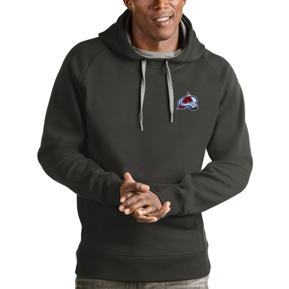Colorado Avalanche Antigua Victory Pullover Hoodie - Charcoal - NHL