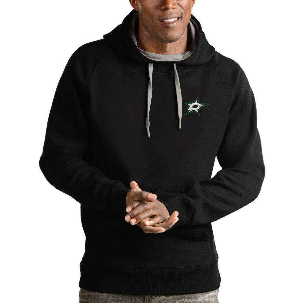 Dallas Stars Antigua Team Victory Pullover Hoodie - Black - NHL