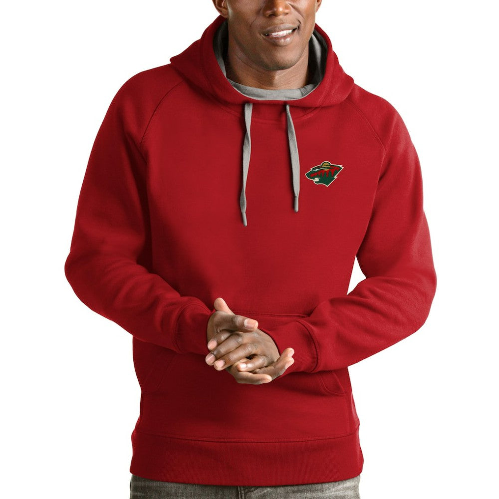 Minnesota Wild Antigua Victory Pullover Hoodie - Red - NHL