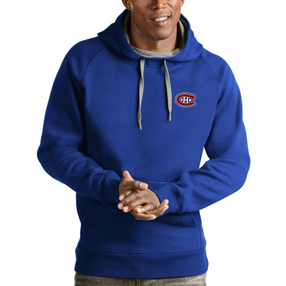 Montreal Canadiens Antigua Victory Pullover Hoodie - Blue - NHL
