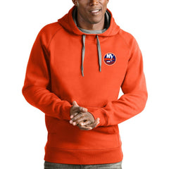 New York Islanders Antigua Victory Pullover Hoodie - Orange - NHL