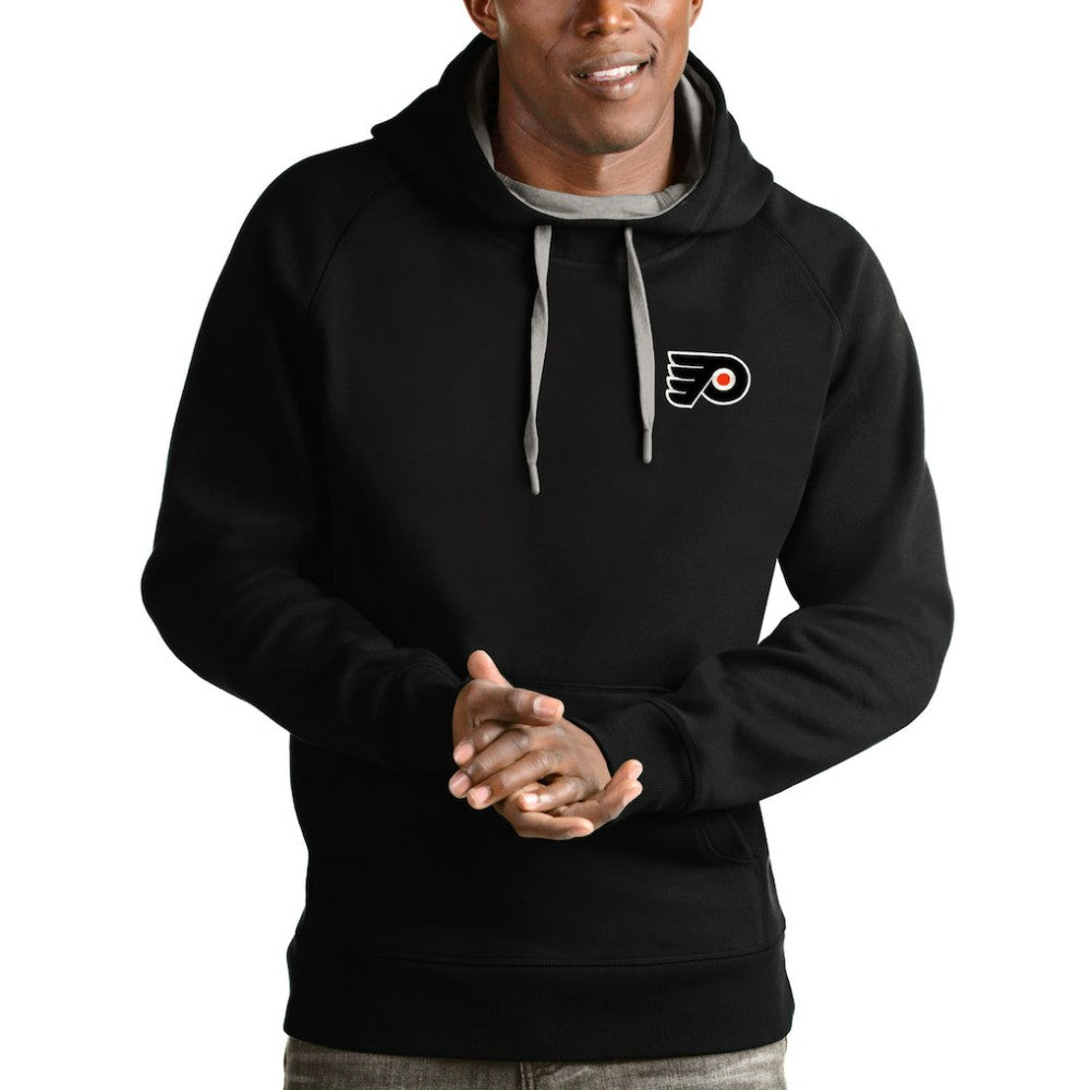 Philadelphia Flyers Antigua Team Victory Pullover Hoodie - Black - NHL