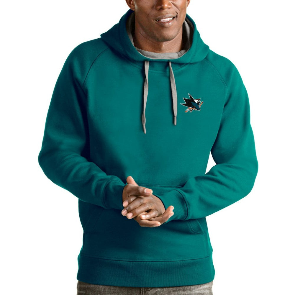 San Jose Sharks Antigua Victory Pullover Hoodie - Teal - NHL