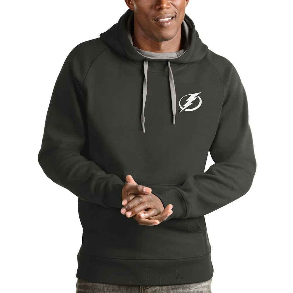 Tampa Bay Lightning Antigua Victory Pullover Hoodie - Charcoal - NHL