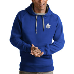 Toronto Maple Leafs Antigua Team Victory Pullover Hoodie - Blue - NHL