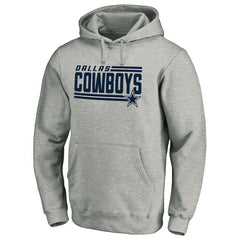 Dallas Cowboys Onside Stripe Pullover Hoodie Heathered Gray | NFL