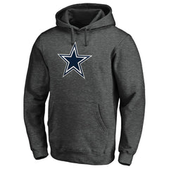 Dallas Cowboys Primary Logo Fitted Pullover Hoodie Charcoal | NFL