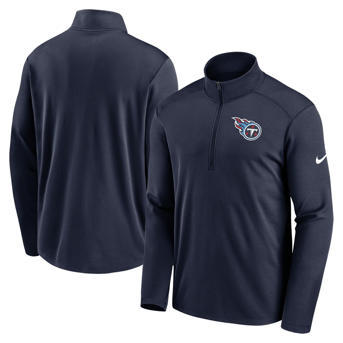 Tennessee Titans Logo Pacer Performance Half-Zip Jacket Navy | Nike for Sale