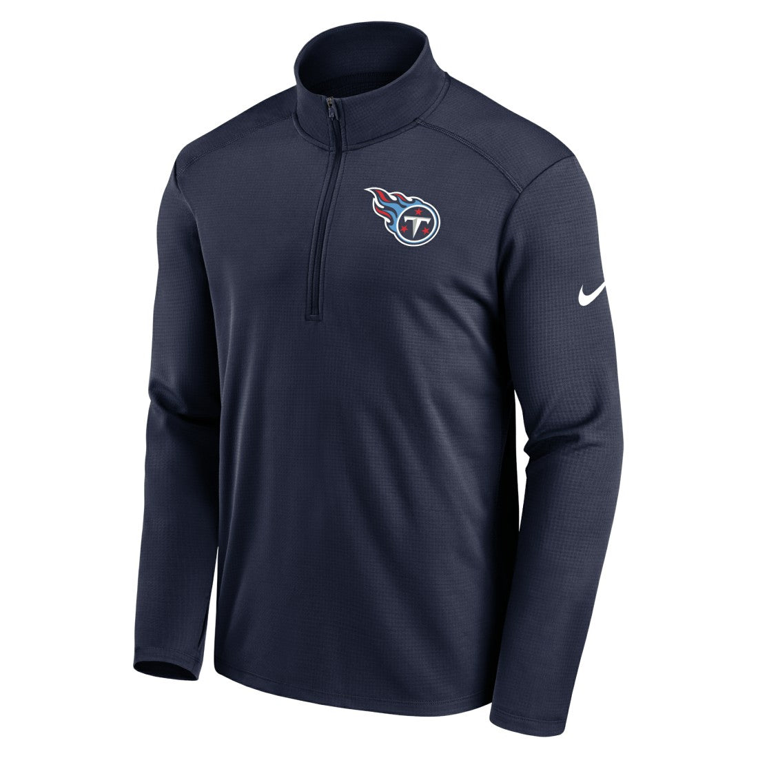 Tennessee Titans Logo Pacer Performance Half-Zip Jacket Navy | Nike for Sale